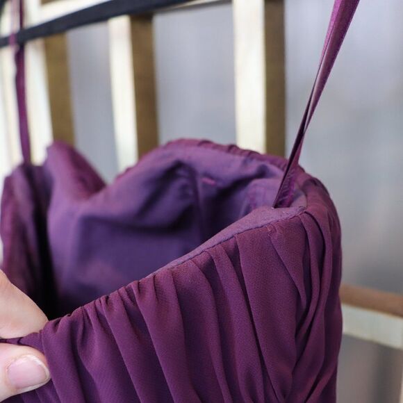 Mori Lee Strapless Flowy Maxi Evening Prom Dress - Picture 9 of 13